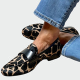 Karolína Sofistikovaná Mocasines S Leopardím Detaily