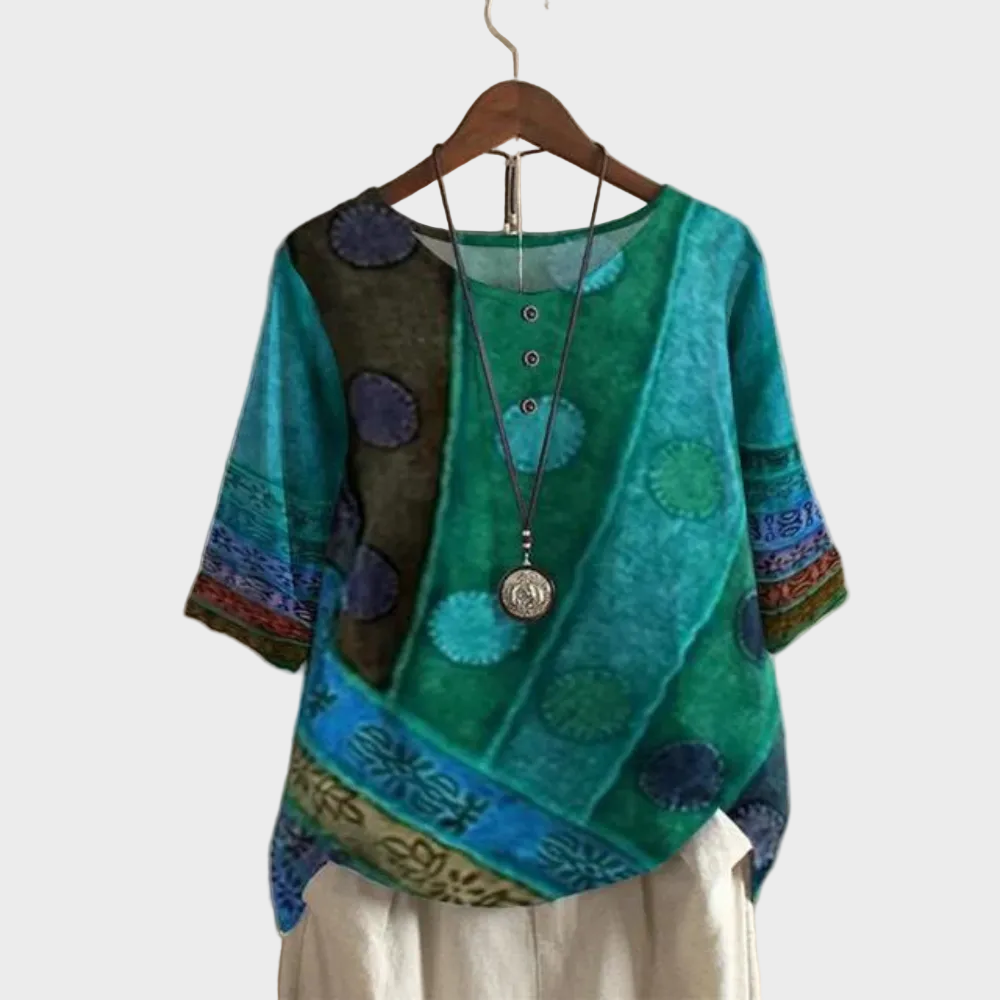 Valerie - Barevný boho-top
