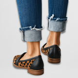 Magdaléna Elegantní Kožené Mokasíny RefinovanouŠpičkou