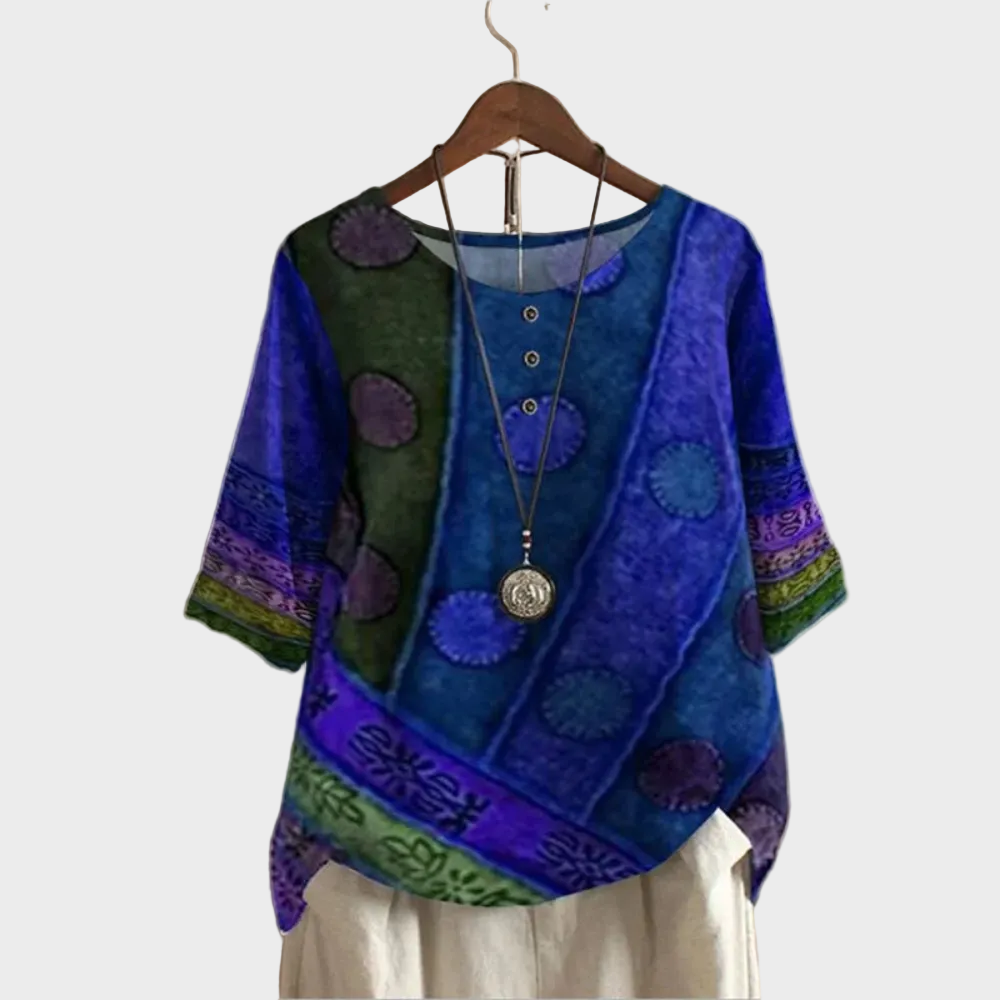 Valerie - Barevný boho-top