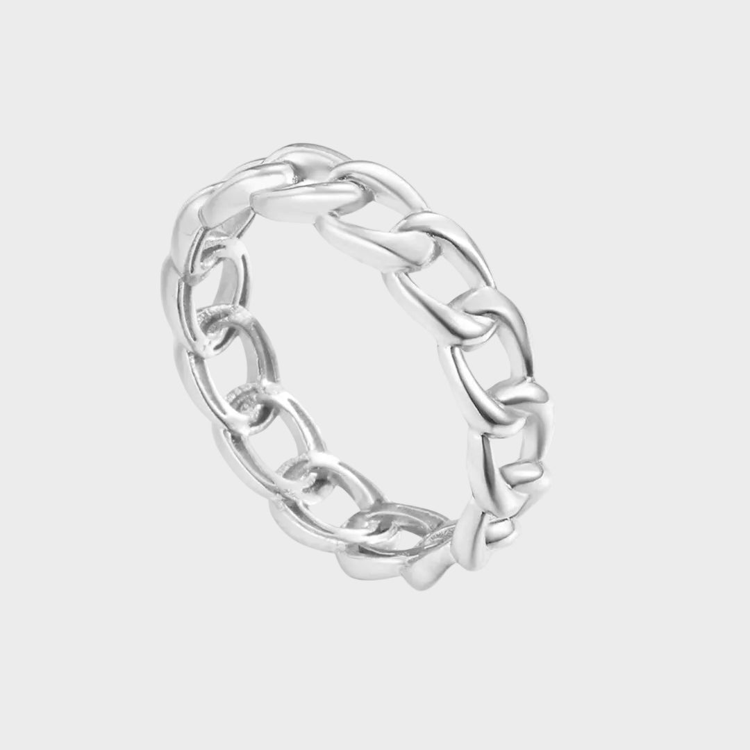 Marie Elegantní Anillo Con Cadena Prstenseřetízkem