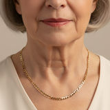 Valerie – Zlatý náhrdelník s jednoduchou strukturou článků.