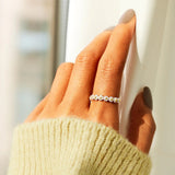Luxusní květinový prsten