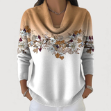Anežka | Svetr s květinovým vzorem a měkkým výstřihem