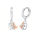Lily™ | Náušnice Ikona Kočky (Kulaté Zapínání)