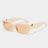 Magdaléna Elegantní Kovové Sluneční Čtvercové Brýle