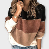 Karolína | Stylový pruhovaný svetr