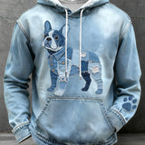 Paco - Mikina s kapucí ve stylu patchwork buldoka