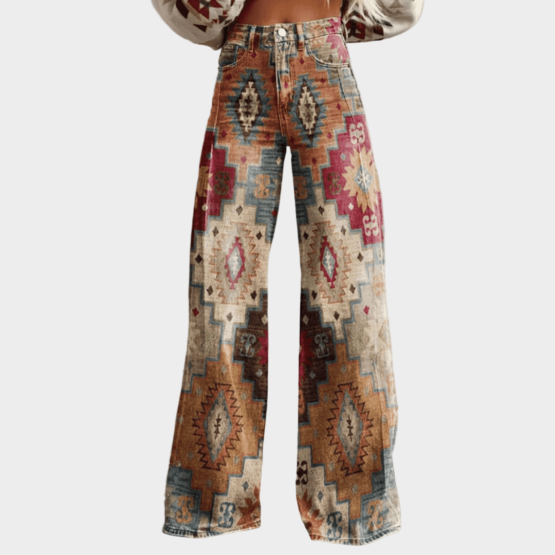Vintage boho kalhoty